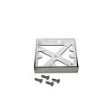 Surfaced ring AQ 68, incl. mounting screws, IP20, stainless steel