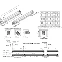 Hera Compact linear luminaire (long field) SlimLite CS HE, 59.5cm, 14W, with splinterguard cover (plexiglas)