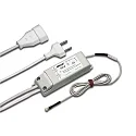 Touch-switch 400W EBS 4 D with 100cm Euro plug + 30cm Euro coupling, incl. sensor line 200cm, with ring eyelet M4
