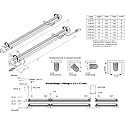 Hera LED long field linear luminaire SlimLite® CS LED HO+, 180° rotatable, 119.5cm, dimmable (1-10V), 24.7W 4000K