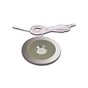 Recessed LED spot AR 78-LED, round, Ø 9cm, with LED24-plug, CRi>95, glare-free, fixed, 7.5W 4000K 450lm 80°, inox