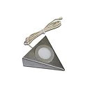 LED triangular under-cabinet luminaire UL 2-LED F, homogeneous area light, IP20, LED24 connection, CRi>90, 3W 4000K 210lm 110°