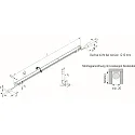 Rotatable, round LED surface moount luminaire LED PIPE F, homogeneous area light, 61cm, 11.4W 3000K