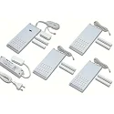 4pc. set of LED L-Pad 7.5W 4000K, with IR-dimmer + LED transformer 24/15W/30W, white