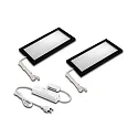 2pc. set of LED under-cabinet luminaire LED SKY 6W + LED transformer LED 24 / 30W, 4000K, black