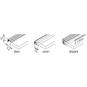 Hera LED glass edge profile, single / double sided for panes of glass with 0.3-1.3cm thickness, 96cm