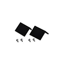 cover set of 2, black, lacquered