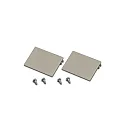 cover set of 2, stainless steel, lacquered