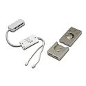 24V Dimming controller radio 80W with 12-fold distributor incl. surface radio remote control, stainless steel look