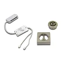 24V Dimming controller radio 80W with 12-fold distributor, for wood borehole Ø 35mm, stainless steel look