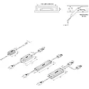 Hera Transformer LED 350/16W connection cable 200cm, with Europlug, 5-fold distributor + 4 short circuit  plug