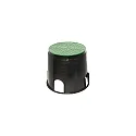 Heitronic Floor installation box Ø top 25cm, Ø below 31,5cm, with 4 outputs