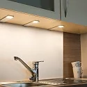 HEITRONIC LED Under cabinet luminaire CORTINA, set of 3, SMD, 24W, 12V DC, 2900-6500K, silver, dimmable