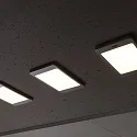 HEITRONIC LED Under cabinet luminaire SASKIA, set of 3, 18W, 3000K, 810lm, IP20, silver