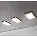 HEITRONIC LED Under cabinet luminaire SASKIA, set of 3, 18W, 3000K, 810lm, IP20, silver