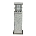 Outdoor Floor luminaire LA MER, E27 max. 20W, granite / inox, seawater resistant, 40cm