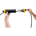 HEITRONIC Cable sleeve, 190x70mm, IP68, black/yellow