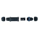 HEITRONIC Cable connector, 3 pole, 115x26,5mm, IP68, black