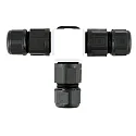 HEITRONIC T Cable connector, 3 pole, IP68, black