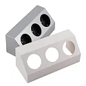 Protective contact socket SALERNO, 3-fold, 250V, max. 3500W