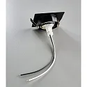 HEITRONIC Recessed spot DL7801, SQUARE, GU10 & GU5.3, LED max. 8W, IP20, swiveling, black