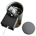 HEITRONIC Wall luminaire SANTORIN Outdoor luminaire, E27, IP54, anthracite, anthracite dimmable