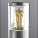 HEITRONIC Floor lamp NAXOS Path light, 49cm, E27, IP44, stainless steel