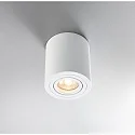 HEITRONIC Surface mounted spot ADL9001, round, GU10, IP20, 25° swiveling, white