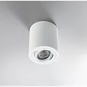 HEITRONIC Surface mounted spot ADL9001, round, GU10, IP20, 25° swiveling, white