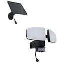 HEITRONIC solar spot DUPLEX double, with sensor, CCT Switch, adjustable IP54, black 