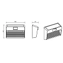 HEITRONIC solar wall luminaire MELILLA down, with sensor IP54, anthracite 