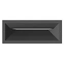 outdoor recessed luminaire MURANO square, asymmetrical, switchable IP65, anthracite 