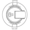 HEITRONIC recessed luminaire DL7003 round, CCT Switch IP65, white dimmable 6,7W 550/630/610lm 3000/4000/6500K 100° CRI >80