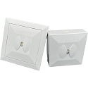HEITRONIC emergency luminaire SAVE-XS with lens optics, with emergency light module IP20