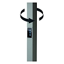HEITRONIC floor lamp LINEAR with sensor, tunable white, with touch dimmer, UGR < 16 IP20, silver matt dimmable