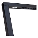 HEITRONIC floor lamp LINEAR with sensor, tunable white, with touch dimmer, UGR < 16 IP20, silver matt dimmable