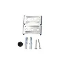 HEITRONIC damp-proof luminaire SHARK-X with motion detector IP65, white 