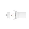 HEITRONIC damp-proof luminaire SHARK-X Bluetooth controllable IP65, white dimmable