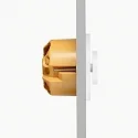 Helestra LED Recessed luminaire ONTO 1 LED Wall/Ceiling luminaire, IP20, aluminum matt