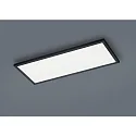 ceiling luminaire RACK IP20, satined, black matt dimmable