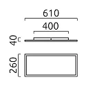 ceiling luminaire RACK IP20, satined, black matt dimmable