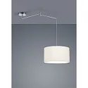 Helestra Pendant luminaire CERTO 2, E27, IP20, chrome / white