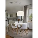 Helestra Pendant luminaire CERTO 2, E27, IP20, chrome / white