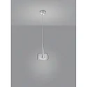 Helestra LED Pendant luminaire FLUTE LED, IP20, chrome