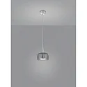 Helestra LED Pendant luminaire FLUTE LED, IP20, chrome