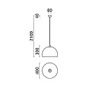 pendant luminaire DORO E27 IP20