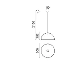 pendant luminaire DORO E27 IP20