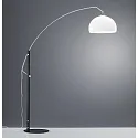 Floor lamp DORO, E27, IP20, black matt-chrome