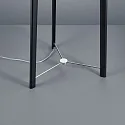 Helestra Floor lamp CERTO, E27, IP20, matt anodised - chrome / white