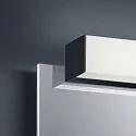 Helestra LED Wall luminaire LADO 60 LED Mirror lamp IP 44 black matt